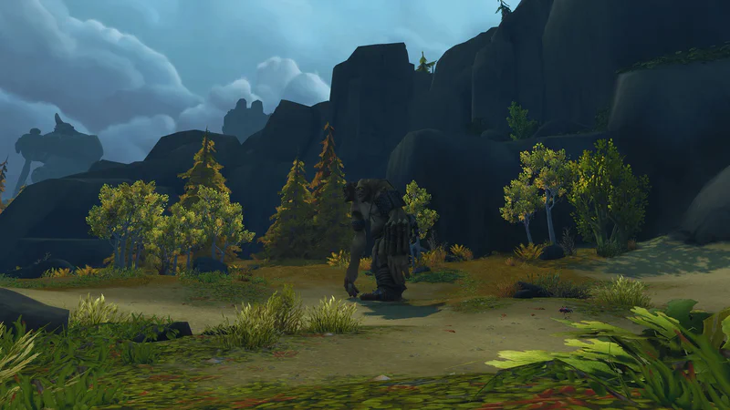 Der Ettin Jrokgar an Jrokgar's Coast auf Exile's Reach, ein zweiköpfiger Riese am Strand